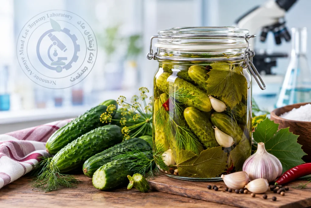 خیارشور ترد تخمیری تهیه شده به روش علمی