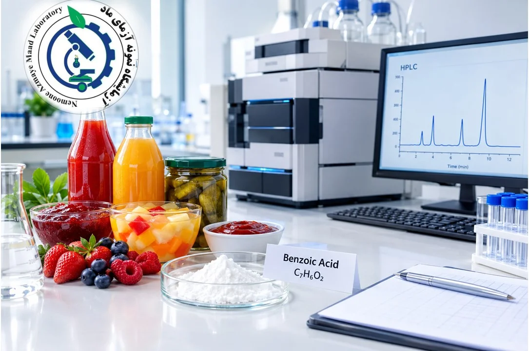اندازه گیری اسید بنزوئیک در مواد غذایی با روش HPLC